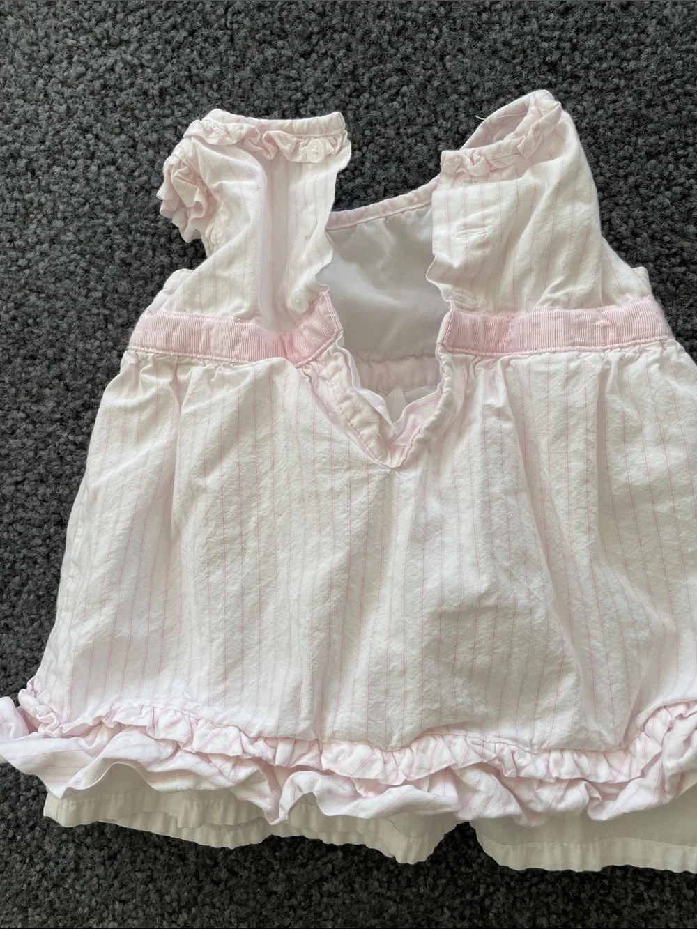 GAP Infant Light Pink Ruffle Dress with Matching Bloomers